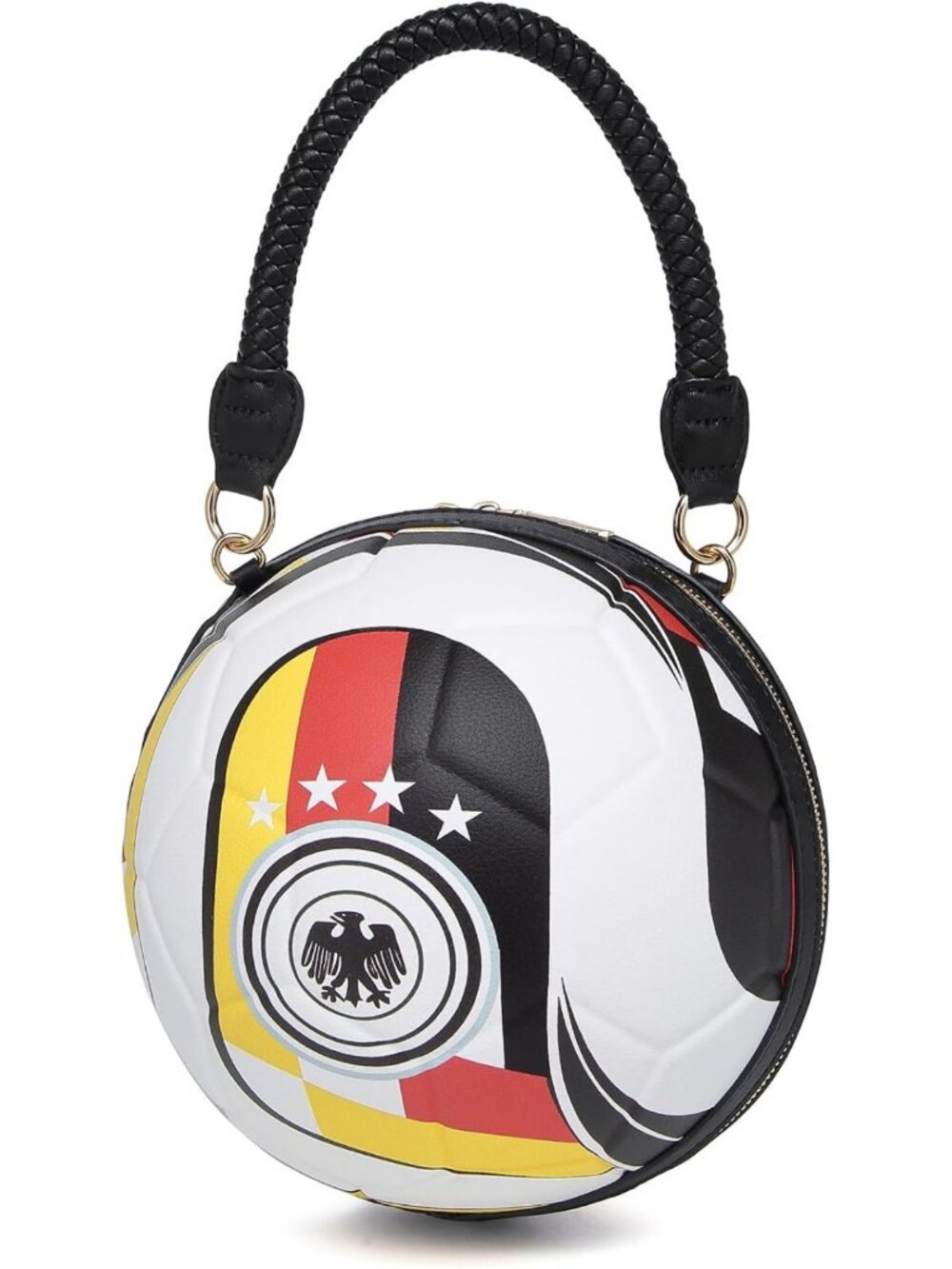Unique Football Purse - Novelty Ball-Shaped Crossbody Handbag for Women
